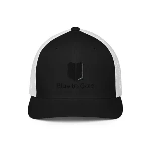 Blue to Gold Cap (Black & White)