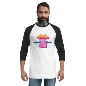 2021 Back N' the Blue USA Tour 3/4 sleeve raglan shirt