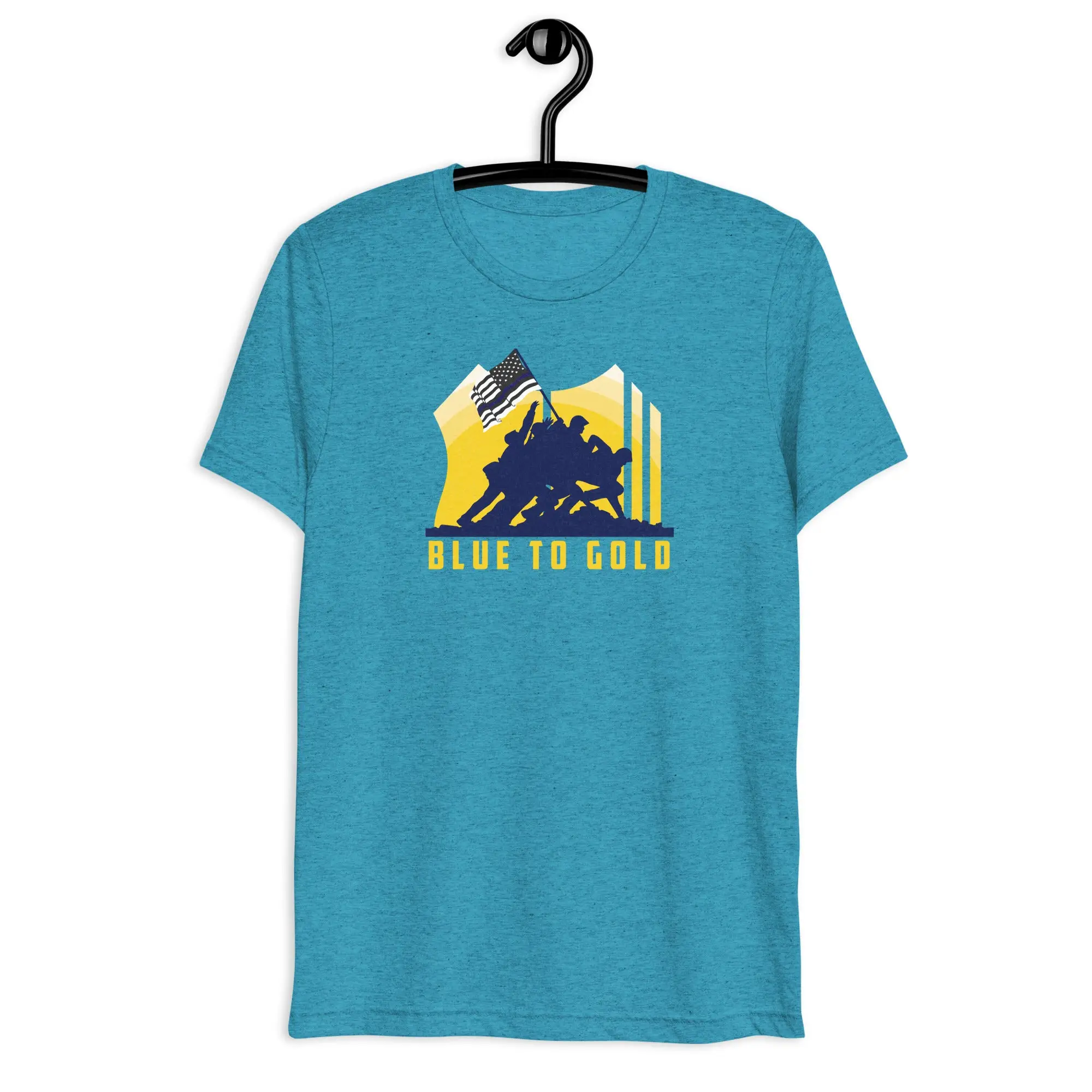 Battle For The Thin Blue Line Soft Lightweight Tri-blend Short Sleeve T-shirt - Image 9