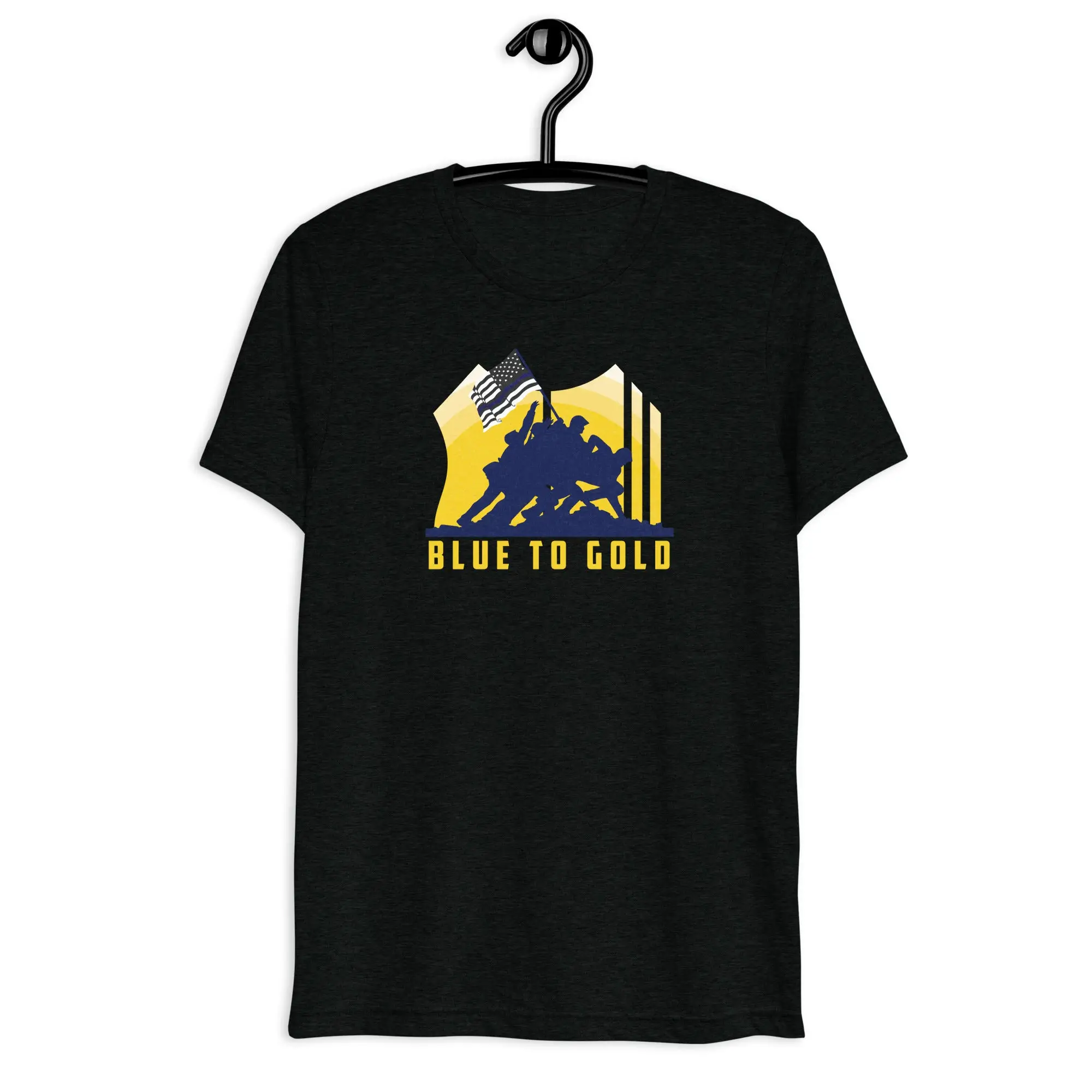 Battle For The Thin Blue Line Soft Lightweight Tri-blend Short Sleeve T-shirt - Image 3